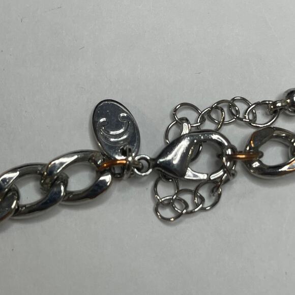 Statement Necklace mint Green Silver tone costume jewelry faceted faux stones - Picture 14 of 14